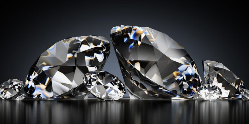 April Birthstones: Diamond, Sapphire, Clear Quartz, Opal