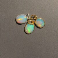 Ethiopian Opal Pendant • Silver / Gold Vermeil • 7x9...