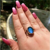 Sterling silver mood ring color changing is handmade by Old...